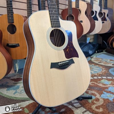 Taylor 210ce Dreadnought Acoustic Guitar Natural image 1