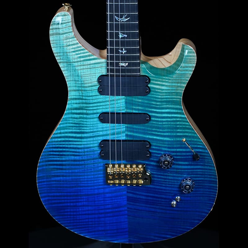 PRS 509 Wood Library Electric Guitar Blue Fade Reverb