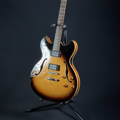 2003 Oscar Schmidt Delta King OE-30/TS Semi-Hollow Body Electric Guitar image 25