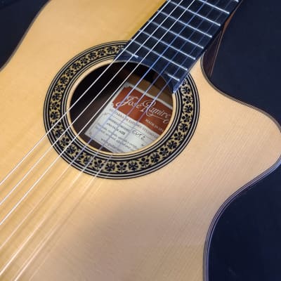 Jose  Ramirez Cutaway 2 Studio Classical Acoustic Electric Guitar SPRUCE Top w/Hard Case image 8
