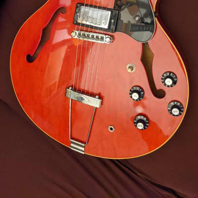 1974 R.K. Herby ES-335 Cherry Red w/ OHSC | Roland + Kasuga, R.K. Herby, Heerby, Japan Vintage, Maxon U1000, Extremely RARE ! image 12