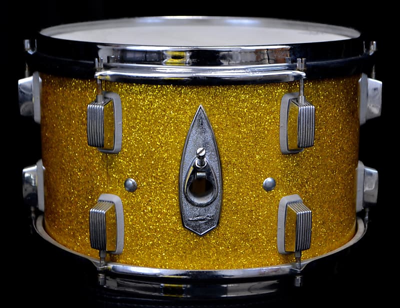 Trixon 25.5/13/16/5x14 Drum Set - Speedfire Gold Glitter NOS