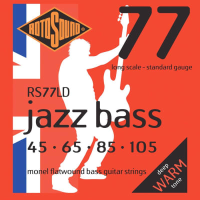 Rotosound RS77LD Jazz Bass Monel Electric Bass 4 String Set - 45-105 image 2