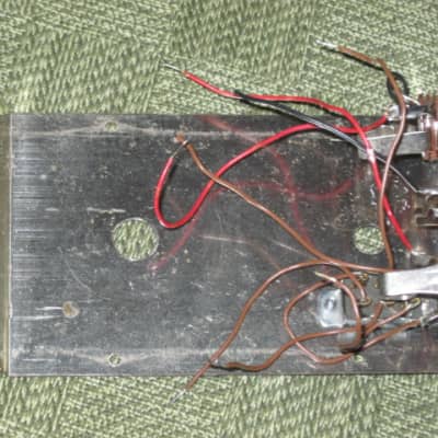 used vintage (mid to late 1970s) Electro-Harmonix Small Stone EH4800 USA TOP part of casing, color switch + screws, Power, In, Out Jacks +nuts/washers, some wires [NO: bottom part of casing, Circuit Board, CB Components, Pot, Switch, Light, Other Wires] image 4