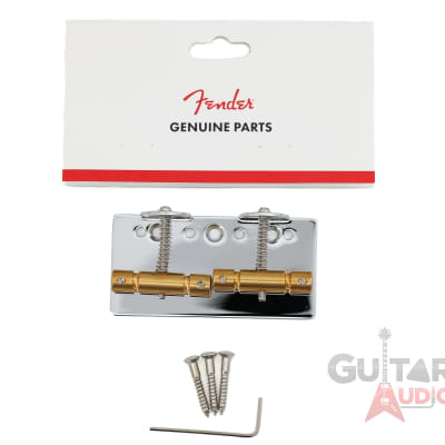 Genuine Fender Squier Vintage Mod 2-Saddle '51 Tele P Bass Bridge with Screws image 1