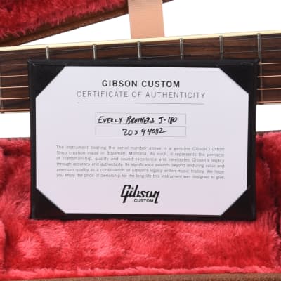 Gibson Custom Shop Artist Everly Brothers J-180 Ebony (Serial #20594082) image 10