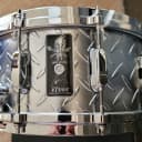 Tama LU1465 6.5x14" Lars Ulrich Signature Snare Drum 2010s - Diamond Plate Steel
