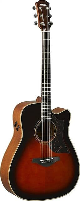 Yamaha A3M ARE Dreadnought Cutaway Acoustic Electric Guitar - Tobacco Brown Sunburst image 1