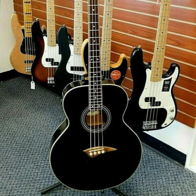 Dean EAB Acoustic-Electric Bass Guitar! Gloss Black Finish! image 1