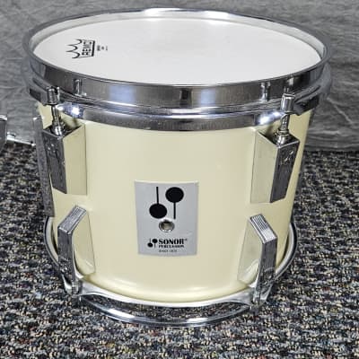 Sonor Phonic Shell Pack 10x8, 12x8, 14x10, 16x16, 22x14 Late 1980s - White image 4