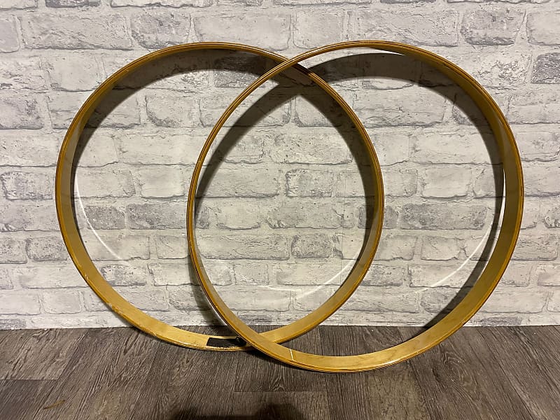 Mapex Birch Bass Drum 22” Wooden Hoops Rims Hardware Tension Reverb