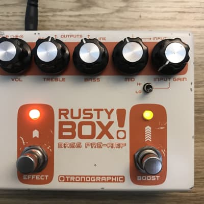 Tronographic Rusty Box Bass Guitar Pre-Amp Effect Pedal | Reverb