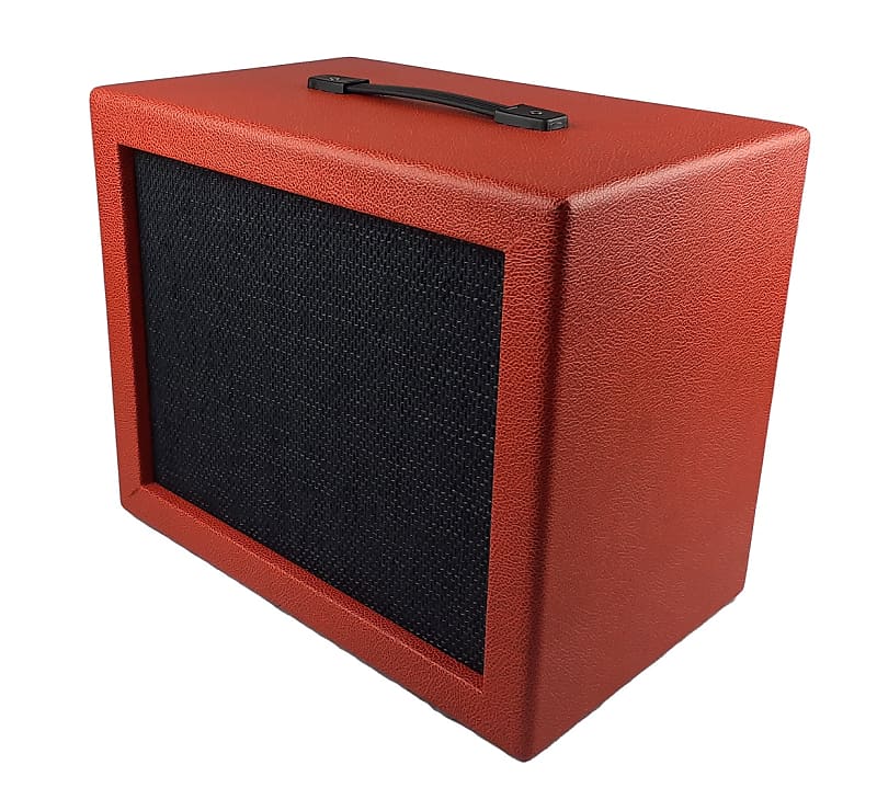G&A 1x12 Compact  Red /Black Unloaded guitar cabinet image 1