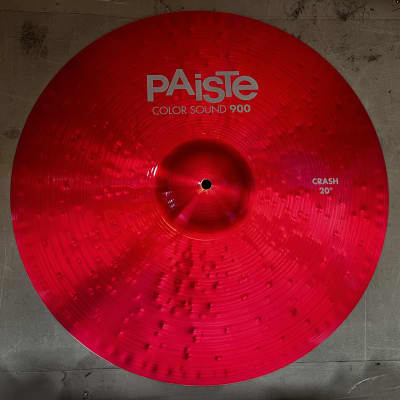 Paiste 20" Color Sound 900 Series Crash Cymbal 2017 - Present - Red