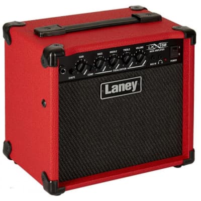 Laney	LX15 15-Watt 2x5" Bass Combo, Red image 1