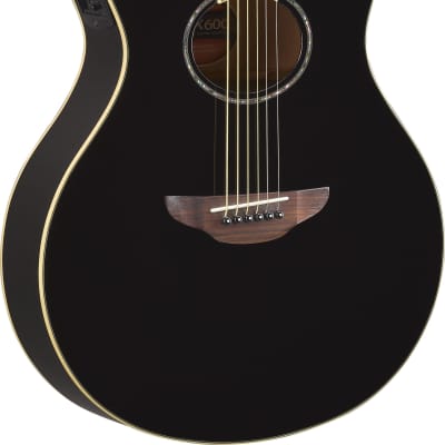Yamaha APX600 Black Thinline Acoustic Electric Guitar image 1