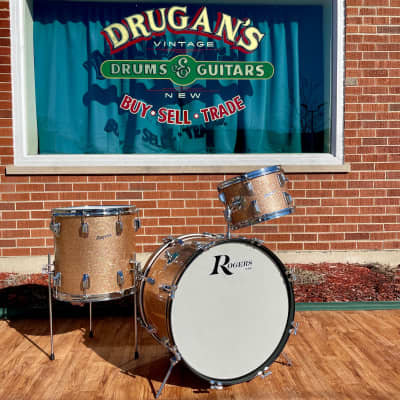 1960s Rogers Holiday Drum Set Pink Champagne Pearl Sparkle 20/12/14 image 1
