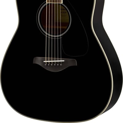 Yamaha FG820-BL Folk Acoustic Guitar Black | Reverb Canada