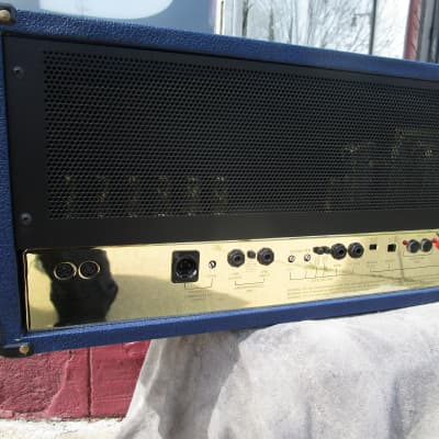 Marshall 1962-1992 30th 6100LE Anniversary BLUE 100 watt FULL Stack near Mint w/ original shipping image 13