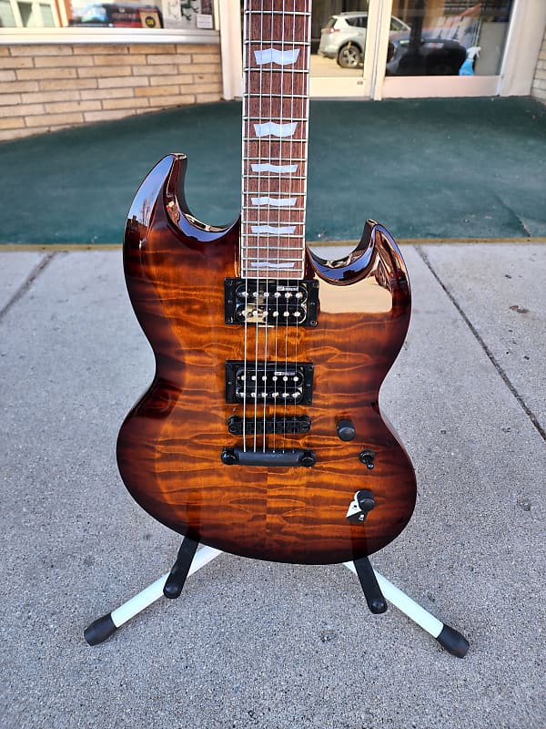 ESP LTD Viper-256 Dark Brown Sunburst