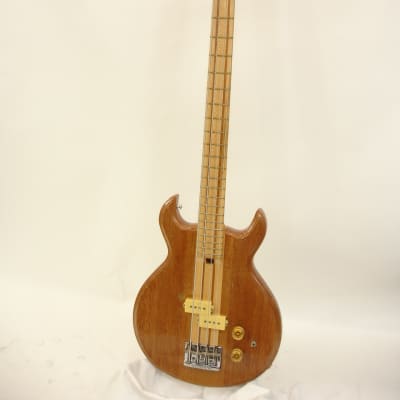 70's Vintage S. D. Curlee 4-String Bass Guitar, Natural w/ Case image 2