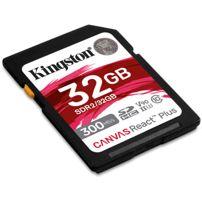 Kingston 32 GB Canvas React Plus UHS-II U3 V90 SDHC Full HD/4K/8K image 3