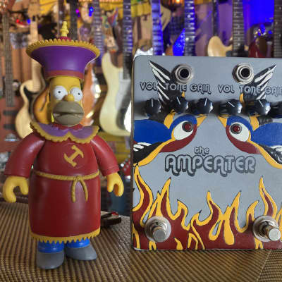 Flickinger Ampeater—Two Angry Sparrow Pedals in One! - Hand Painted image 1