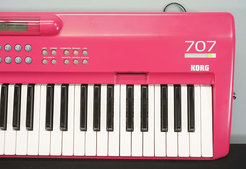 Korg 707 Pink FM 80's Digital Performing Synthesiser With