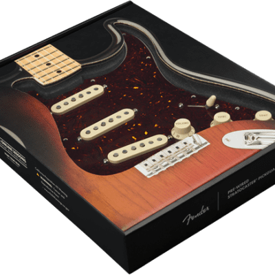 Fender USA Pre-Wired Loaded Strat Pickguard Custom Shop Custom '69 SSS Tortoise Shell image 1