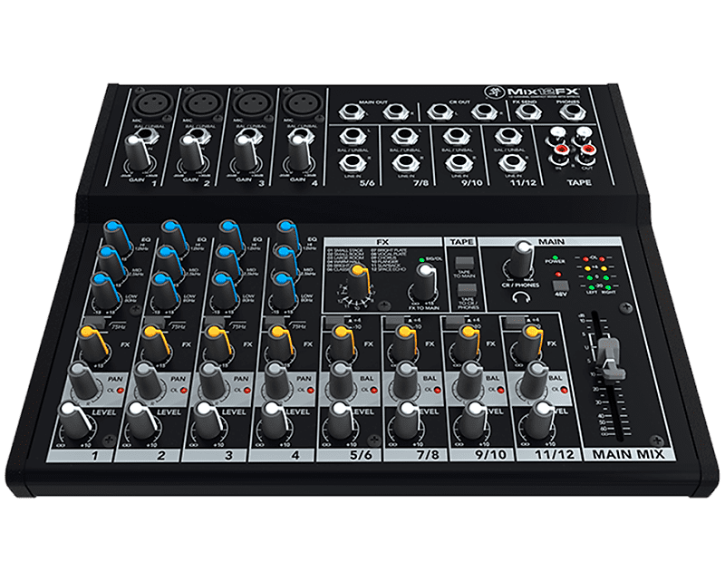 Mackie Mix12FX 12Channel Compact Mixer with Effects Reverb