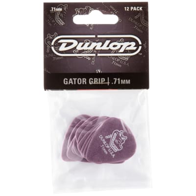 Dunlop Gator Grip Picks 12-Pack, 417P - .71 image 1