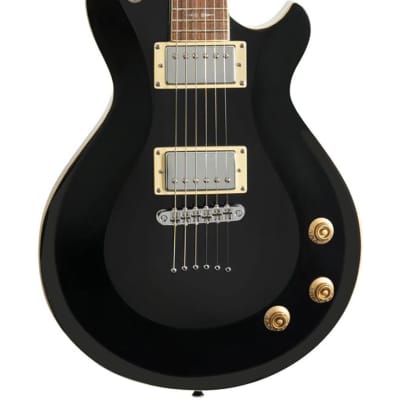 Michael Kelly Patriot Decree Standard Gloss Black Chambered Electric Guitar for sale