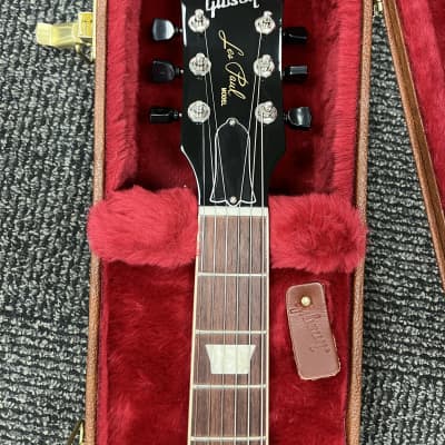 Gibson *MOD* Les Paul Standard '50s Left Handed 2021  Lefty Burnt Orange / Gold Racing Stripe image 10