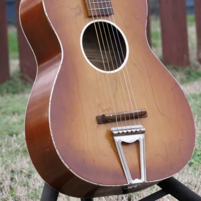 ~Near Mint~ 1955 Chris Adjustomatic Parlor Guitar w/ Original Case - Jackson Guldan Co - Harmony Kay image 10
