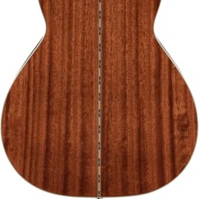 Fender PS-220E Parlor Acoustic Guitar. Ovangkol Fingerboard, Natural image 3
