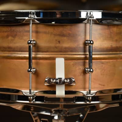 Ludwig 6.5x14 Raw Copper Phonic Snare Drum w/Tube Lugs image 5