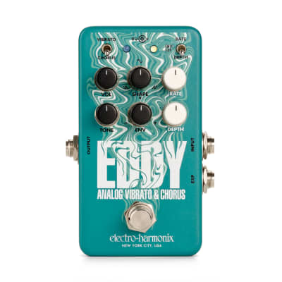 New Electro-Harmonix EHX Eddy Analog Vibrato & Chorus Guitar Effects Pedal image 1