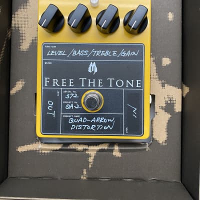 Free The Tone QA-2 Quad Arrow Distortion 2010s - Yellow | Reverb