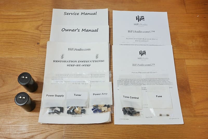 Kenwood KR-6030 restoration kit filter capacitor repair rebuild fix  			