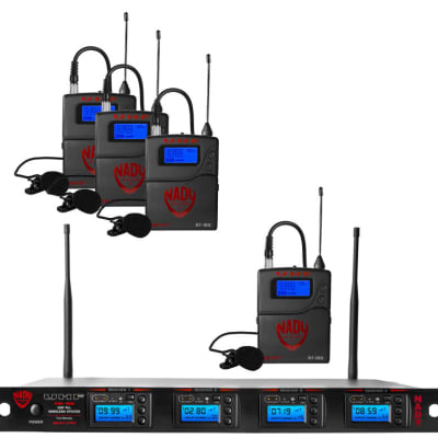 NADY Nady 4W-1KU LT Quad True Diversity 1000-Channel Professional UHF Wireless System