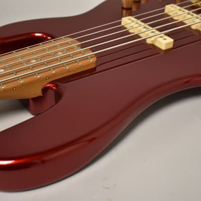 2022 Charvel Pro-Mod San Dimas 5-String Bass JJ V Candy Apple Red w/OHSC image 9