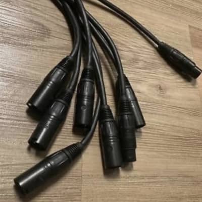 Qty: 7 Audio Technica 2Ft Black Mic Cables With Neutrik XLR ends ( Price is Each Cable ) image 2