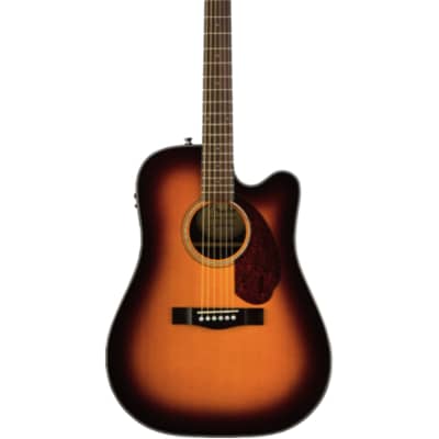 Fender CD-140SCE Sunburst Solid Top Acoustic-Electric Guitar With Hardshell Case for sale