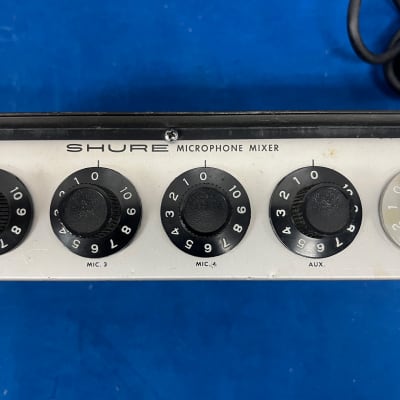 Vintage Shure Brothers Microphone Mixer Model M68 For Parts or Repair image 5