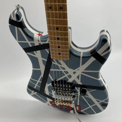 EVH 5150 Custom Frankenstrat ★ Blue, White & Black EVH | Reverb