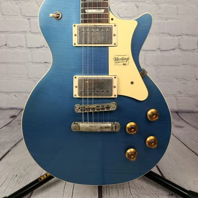 Heritage Guitars H-150 Pelham Blue Artisan Aged Singlecut Electric Guitar Limited Edition image 2
