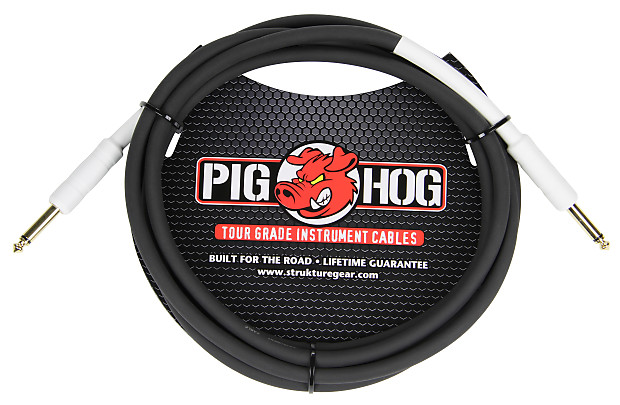 Pig Hog PH10 Tour-Grade 1/4" TS Straight Instrument Cable - 10' Bild 1