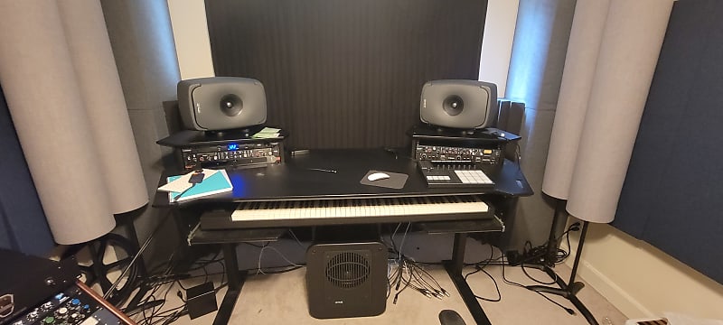 Az Studio Workstation Elite Sit Stand Desk 2021 - Black image 1