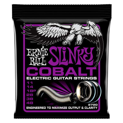 Ernie Ball Power Slinky Cobalt Electric Guitar Strings - 11-48 Gauge image 1