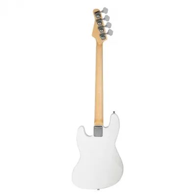 Glarry GJazz Fender Jazz Style Electric Bass Guitar White image 11